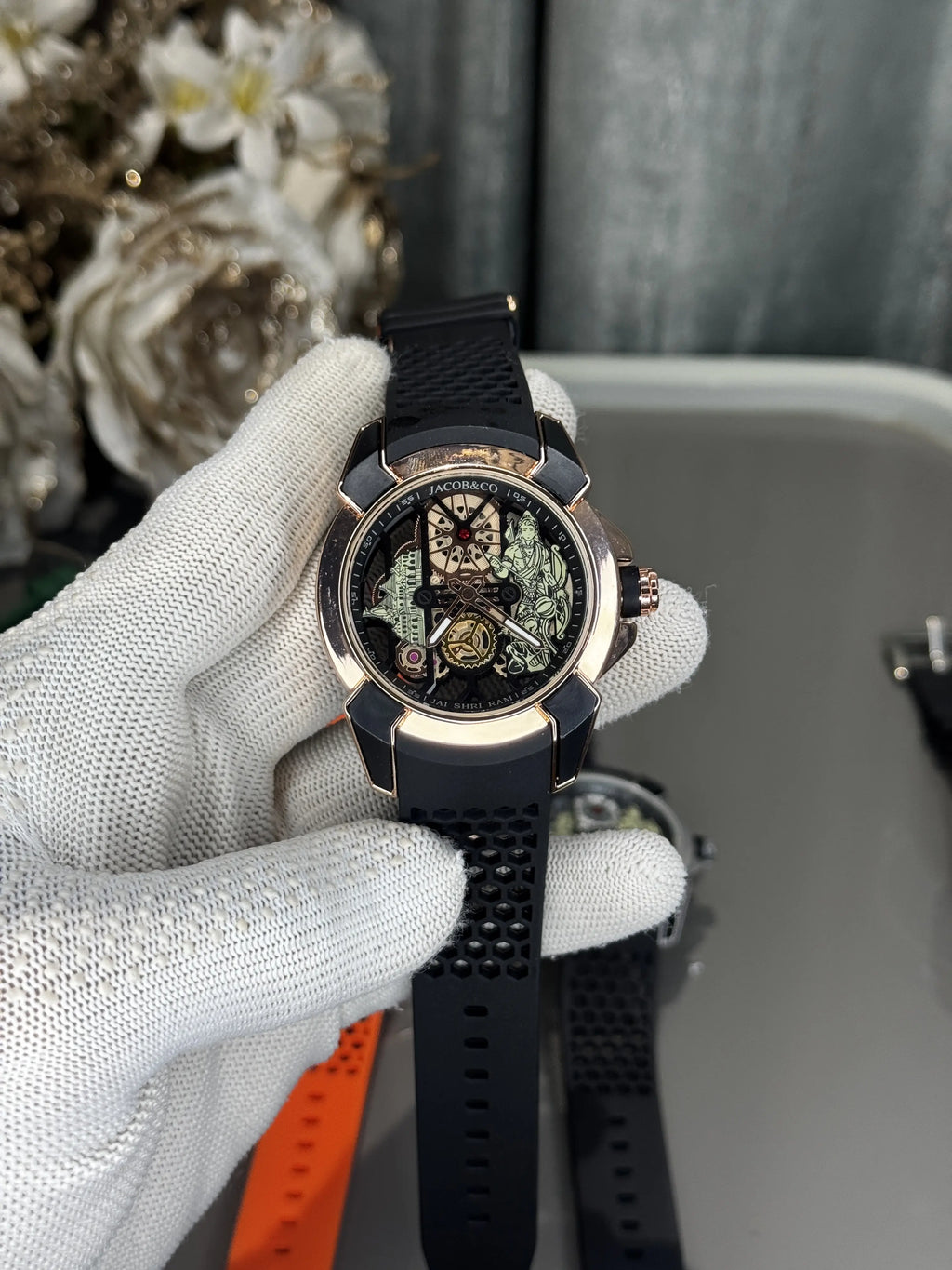 Jacob&Co. RAm. Copper Black Quartz Watch
