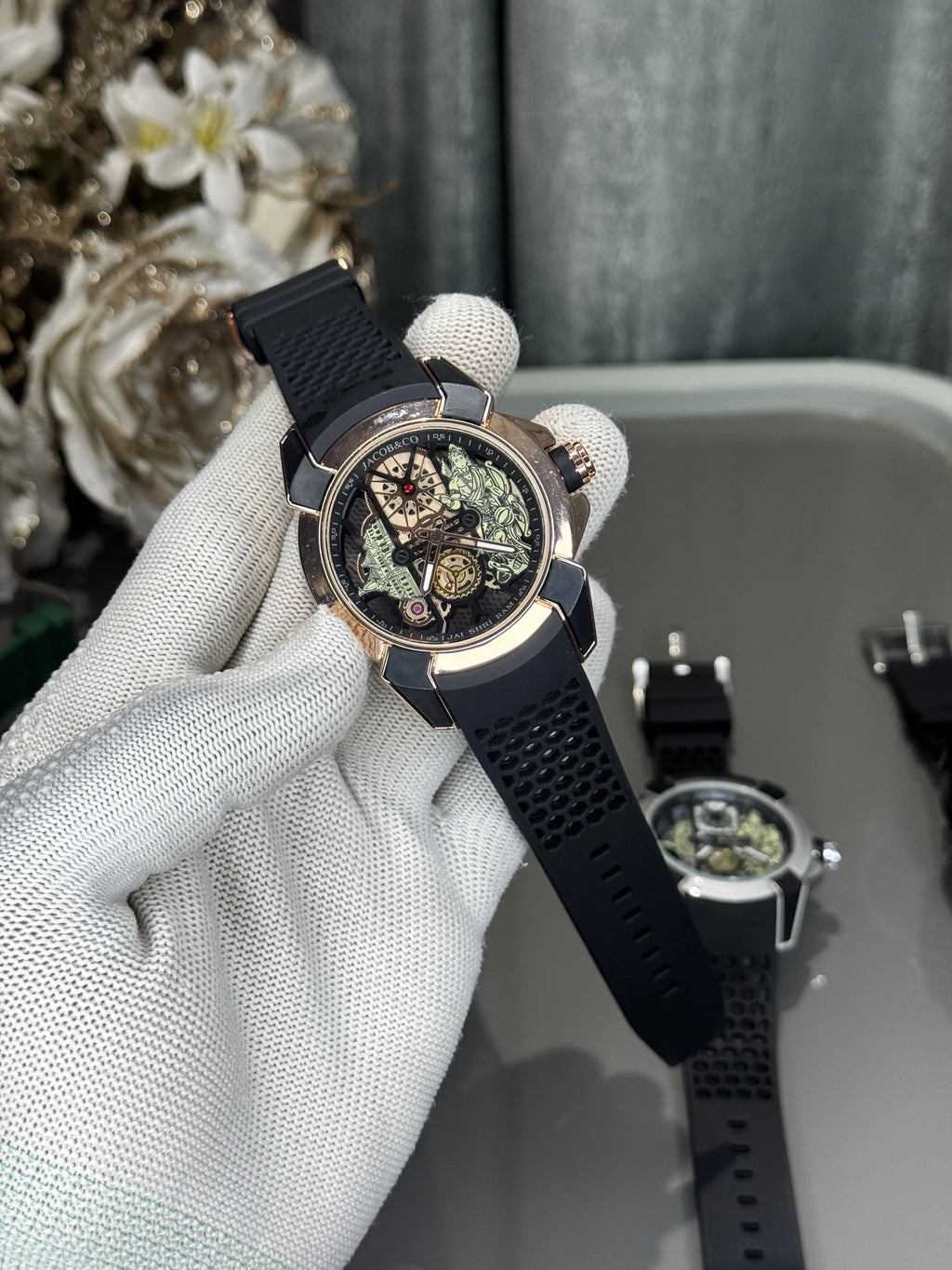 Jacob&Co. RAm. Copper Black Quartz Watch
