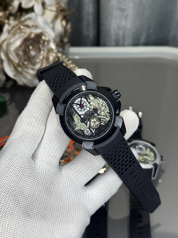 Jacob&Co. Ram. All Black Quartz Watch