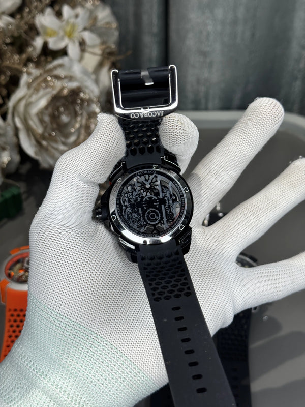Jacob&Co. Ram. All Black Quartz Watch