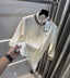 Lacost e Cream Zip Imported Pull Over