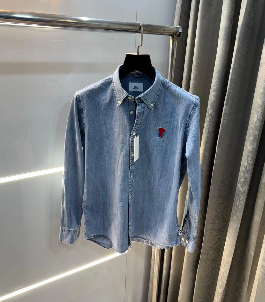 Ami Paris Sky Blue Imported Premium Shirt