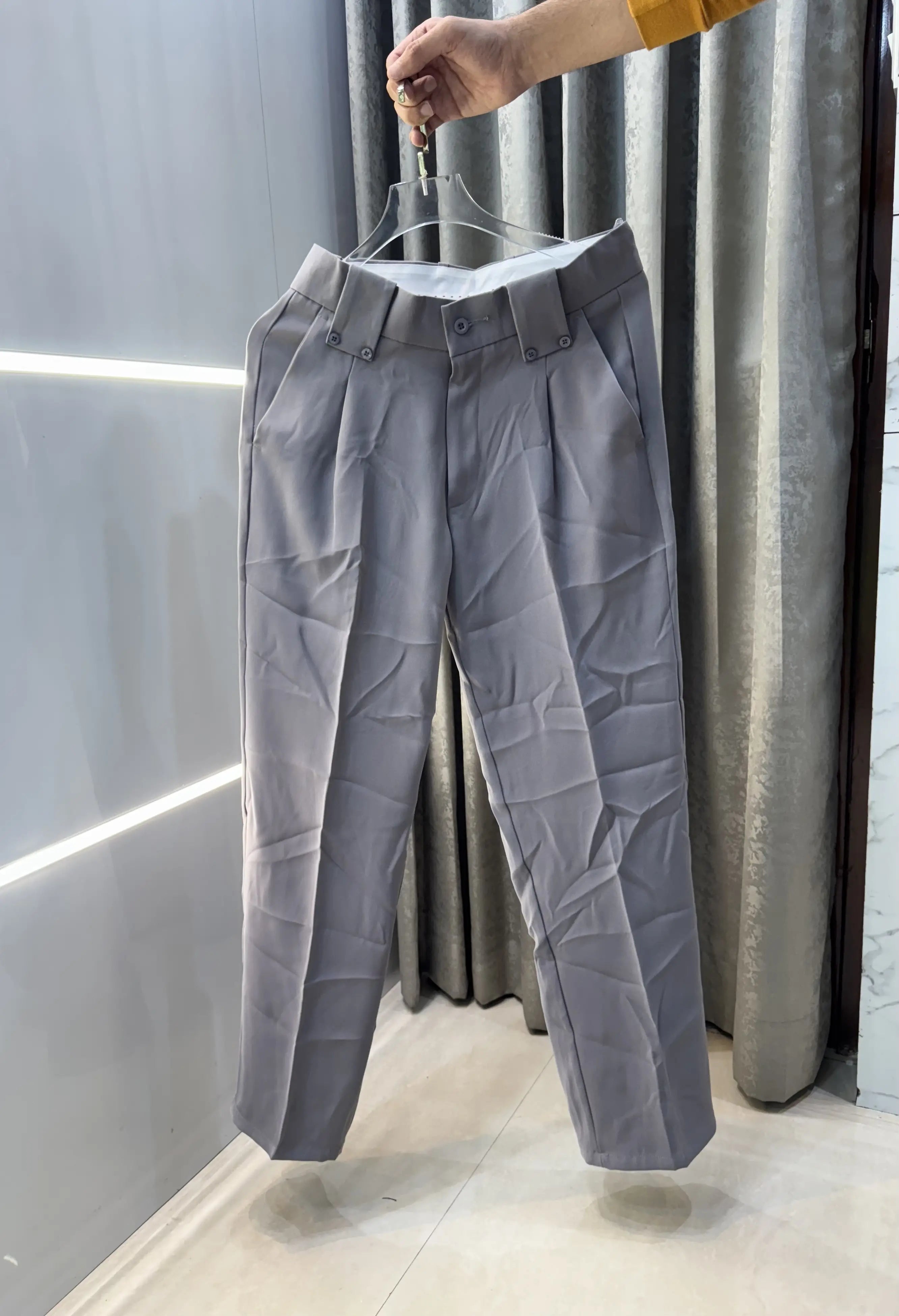 Balmai n Paris Grey Imported Boot Cut Trouser Main image