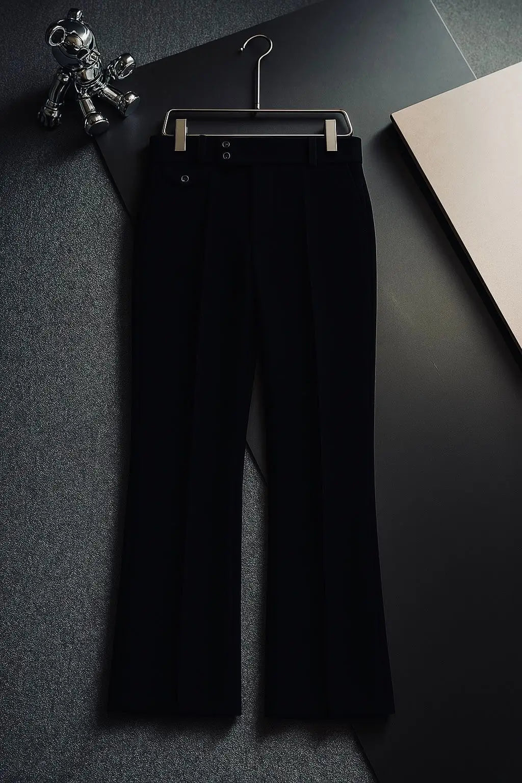 Balmai n Paris Jet Black Imported Boot Cut Trouser Main image