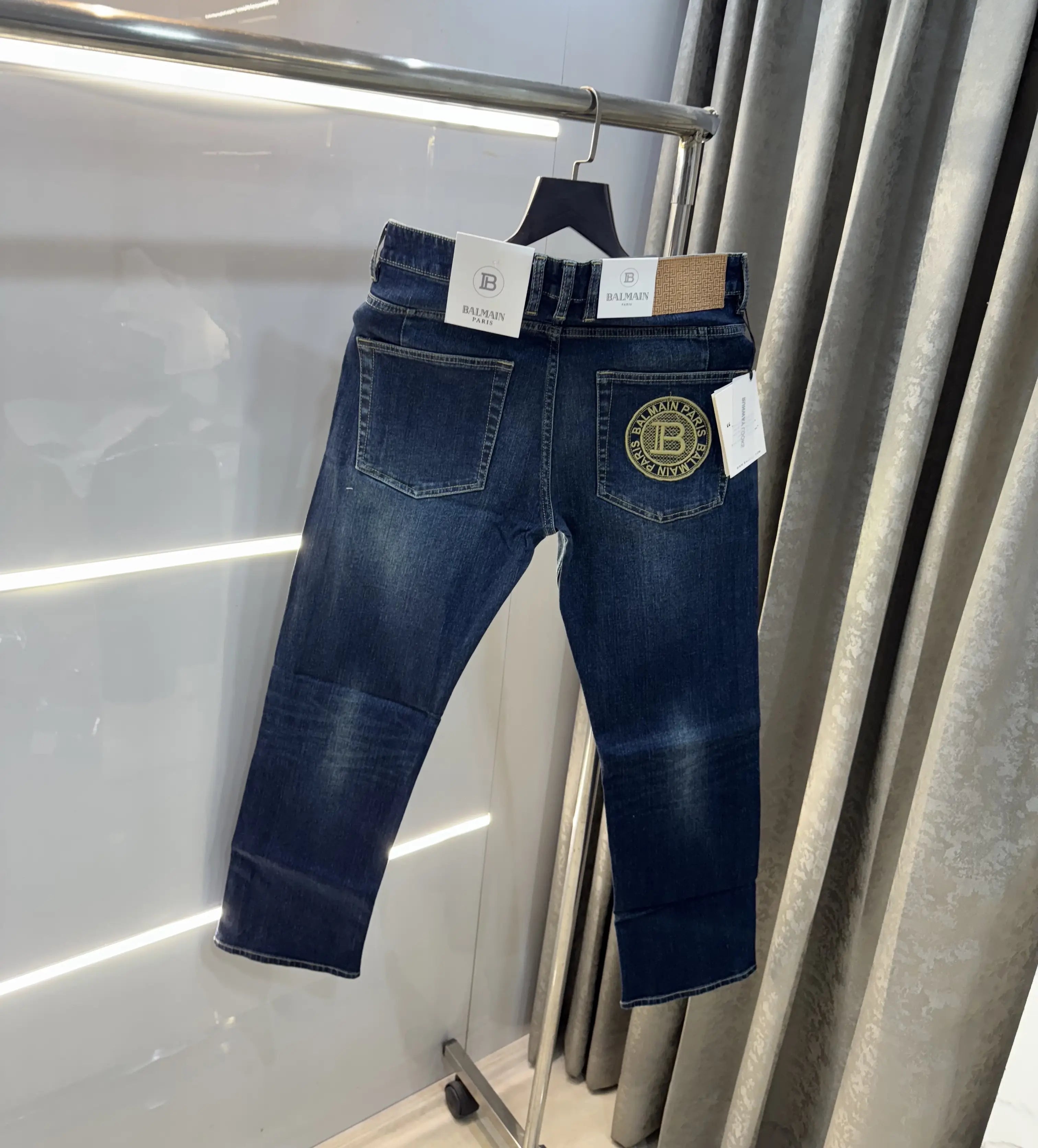 Balmai n Paris Blue Pocket Embroidery Imported Premium Denim Main image
