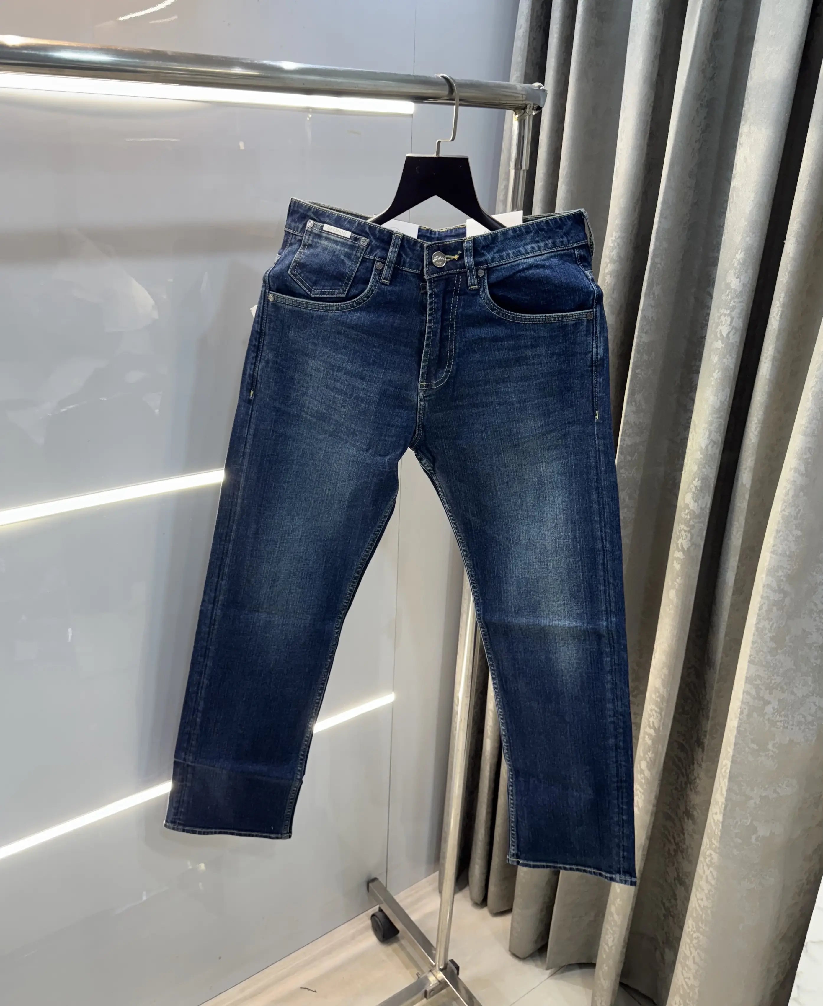 Balmai n Paris Blue Pocket Embroidery Imported Premium Denim Secondary image