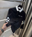 Tomm y Hilfiger Black Embroidery Logo Premium Full Sleeve Polo T-Shirt