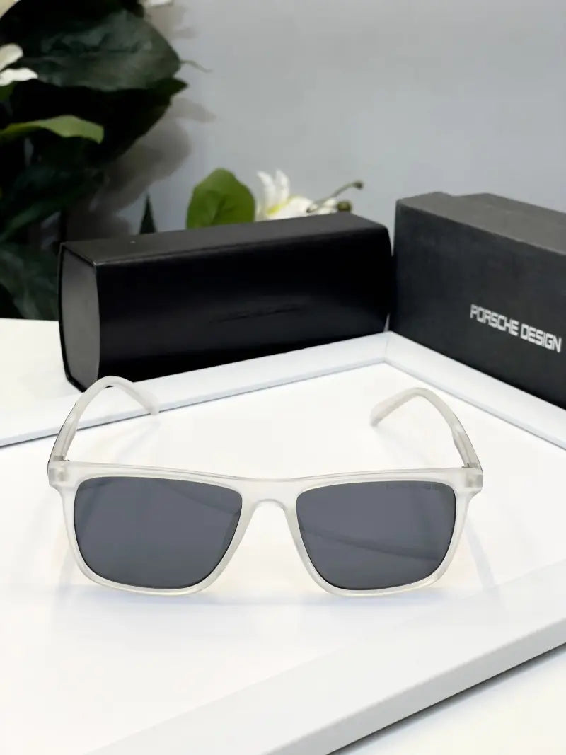 Porsche design transparent black sunglass