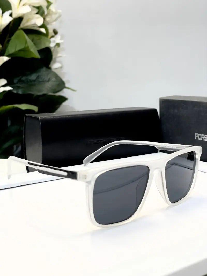 Porsche design transparent black sunglass
