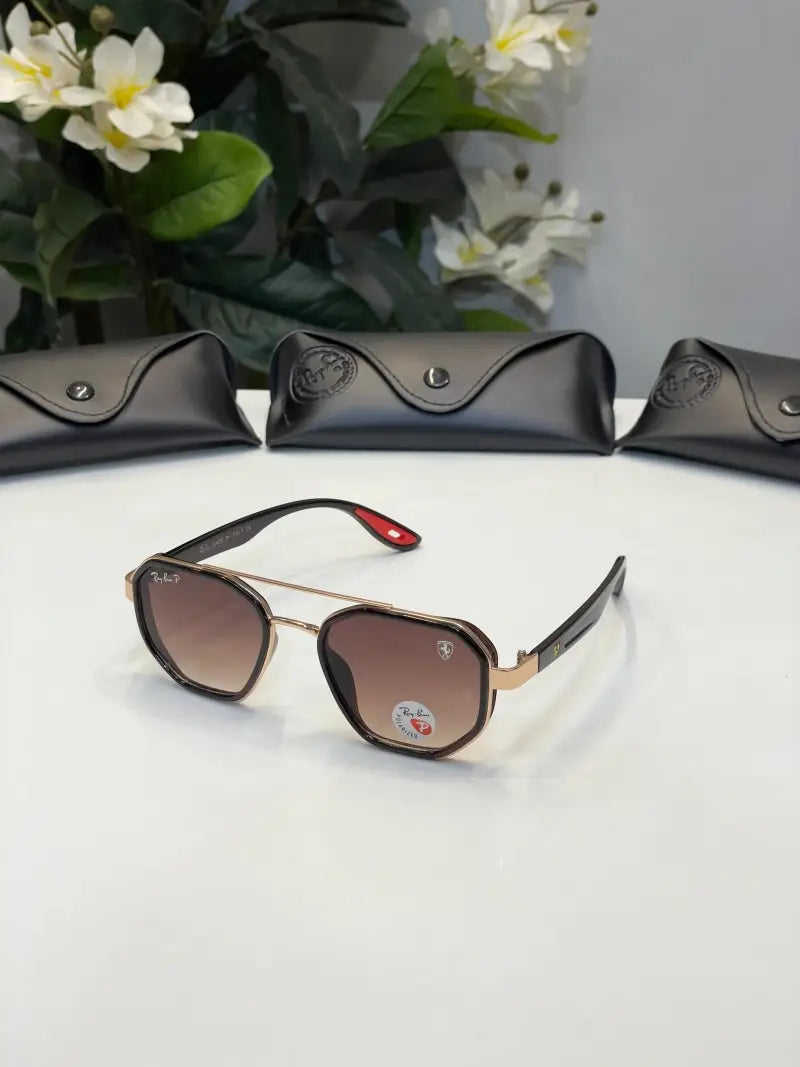 Rayban 3160 gold brown sunglass