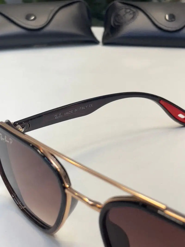 Rayban 3160 gold brown sunglass