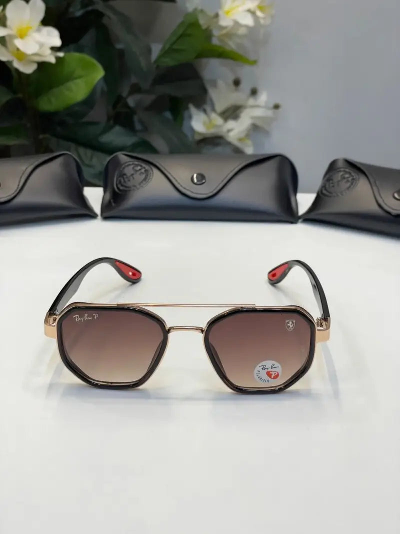 Rayban 3160 gold brown sunglass