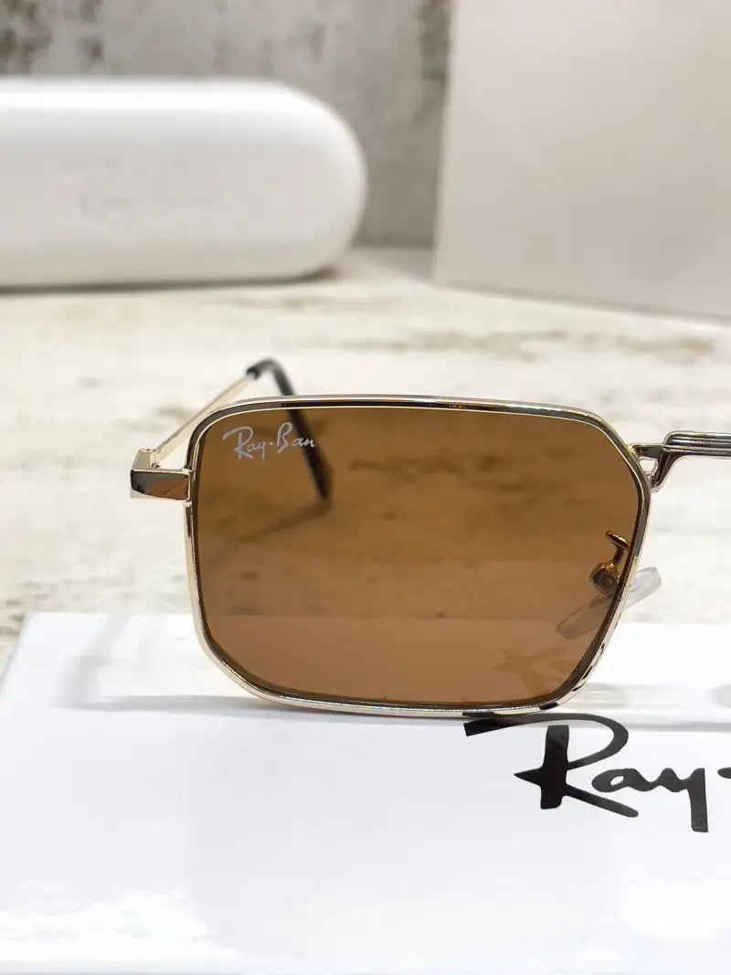 Rayban slim gold brown