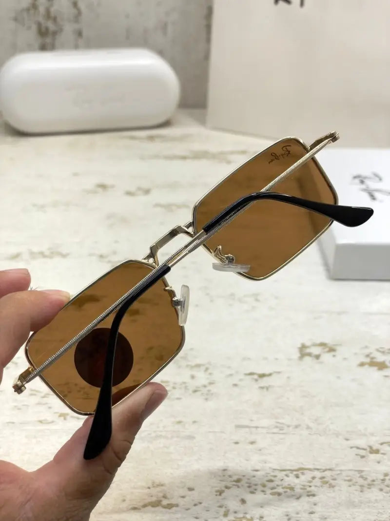 Rayban slim gold brown