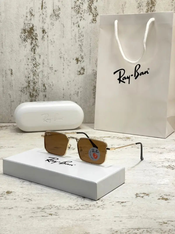 Rayban slim gold brown