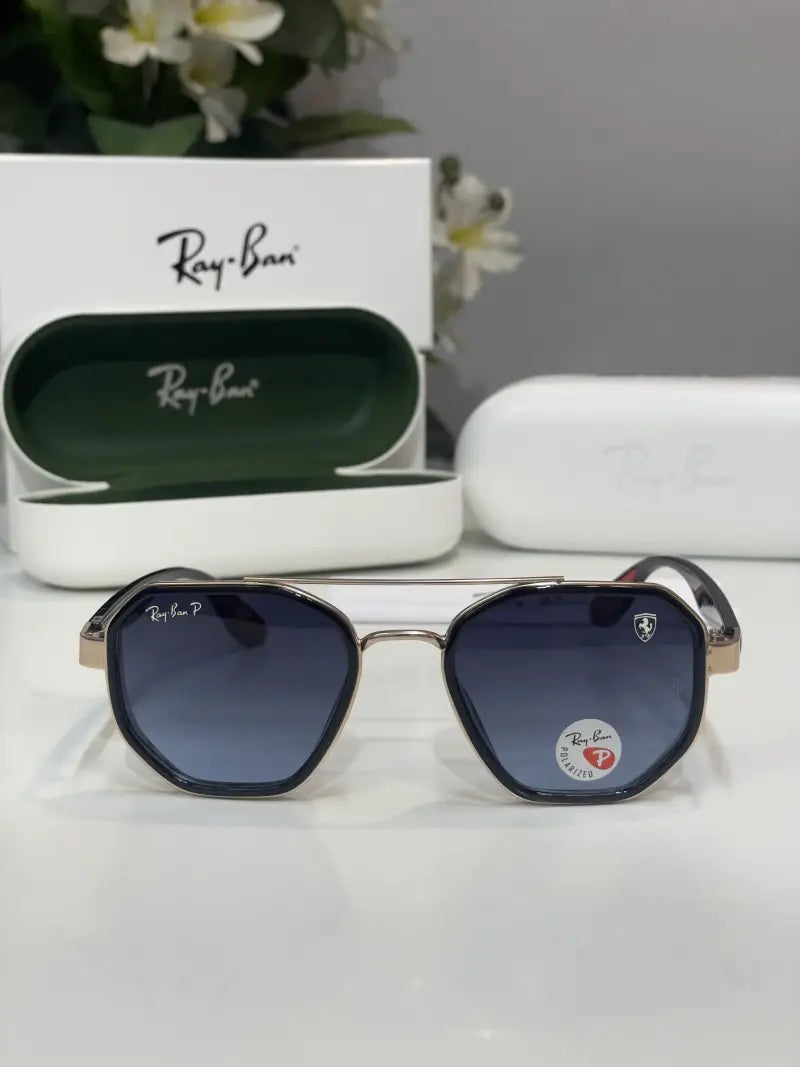 Rayban 3160 gold blue