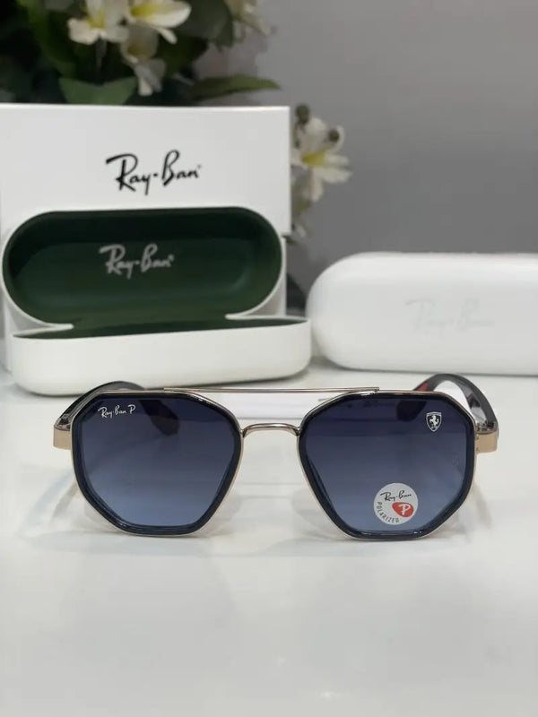 Rayban 3160 gold blue