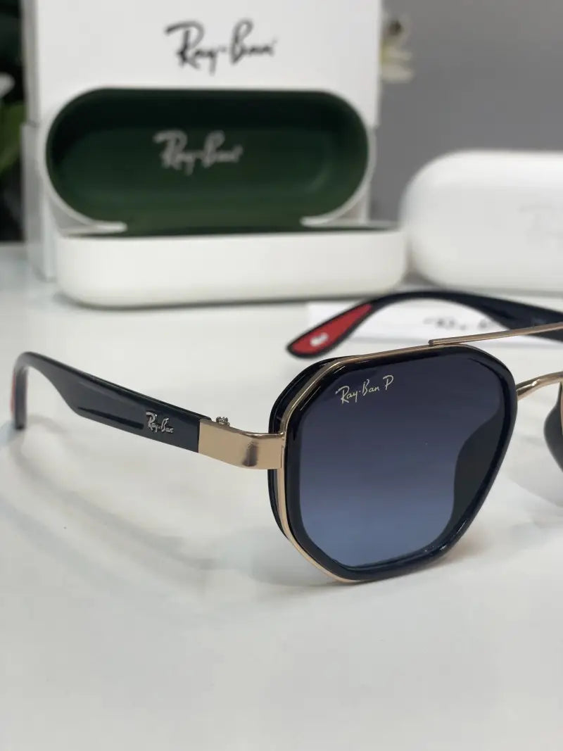 Rayban 3160 gold blue