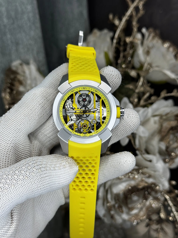 Jacob&Co. Cr7 Silver Yellow Premium Watch