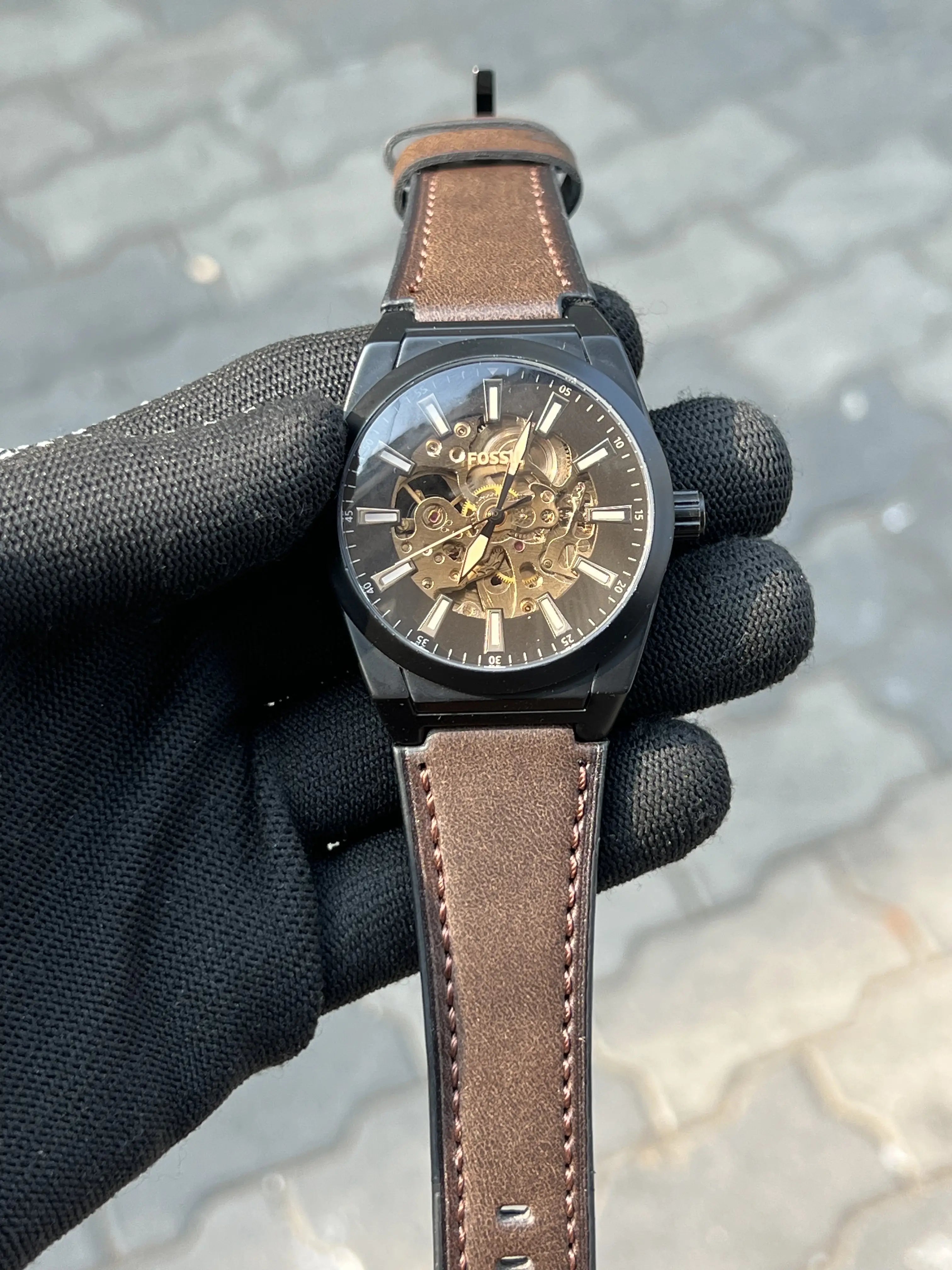 Fossil Everett Automatic Leather