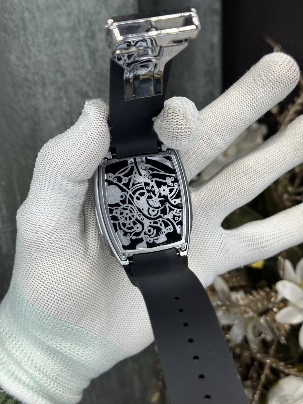 Jacob&Co. Silver Black Bugatt i Premium Watch