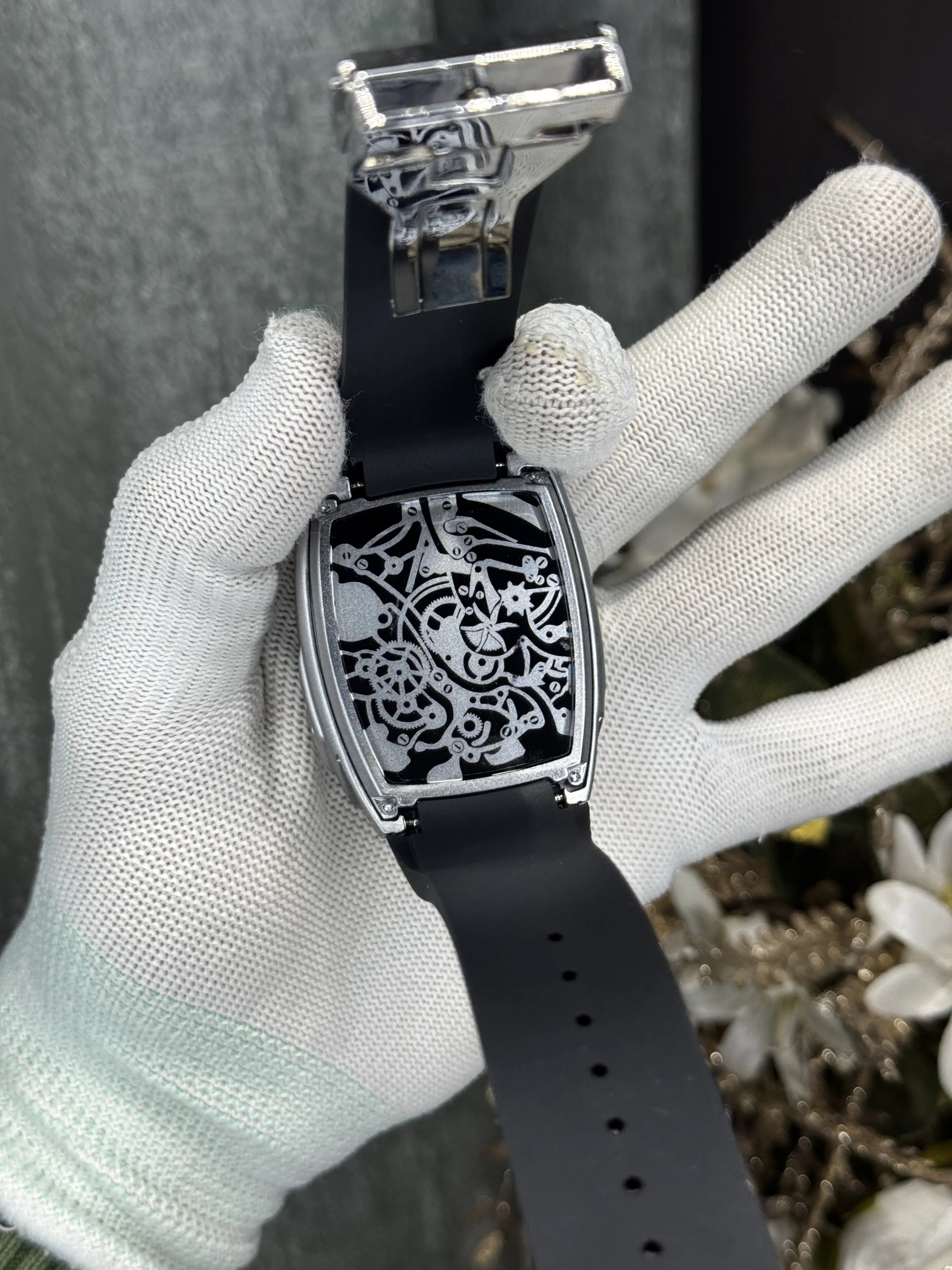 Jacob&Co. Silver Black Bugatt i Premium Watch