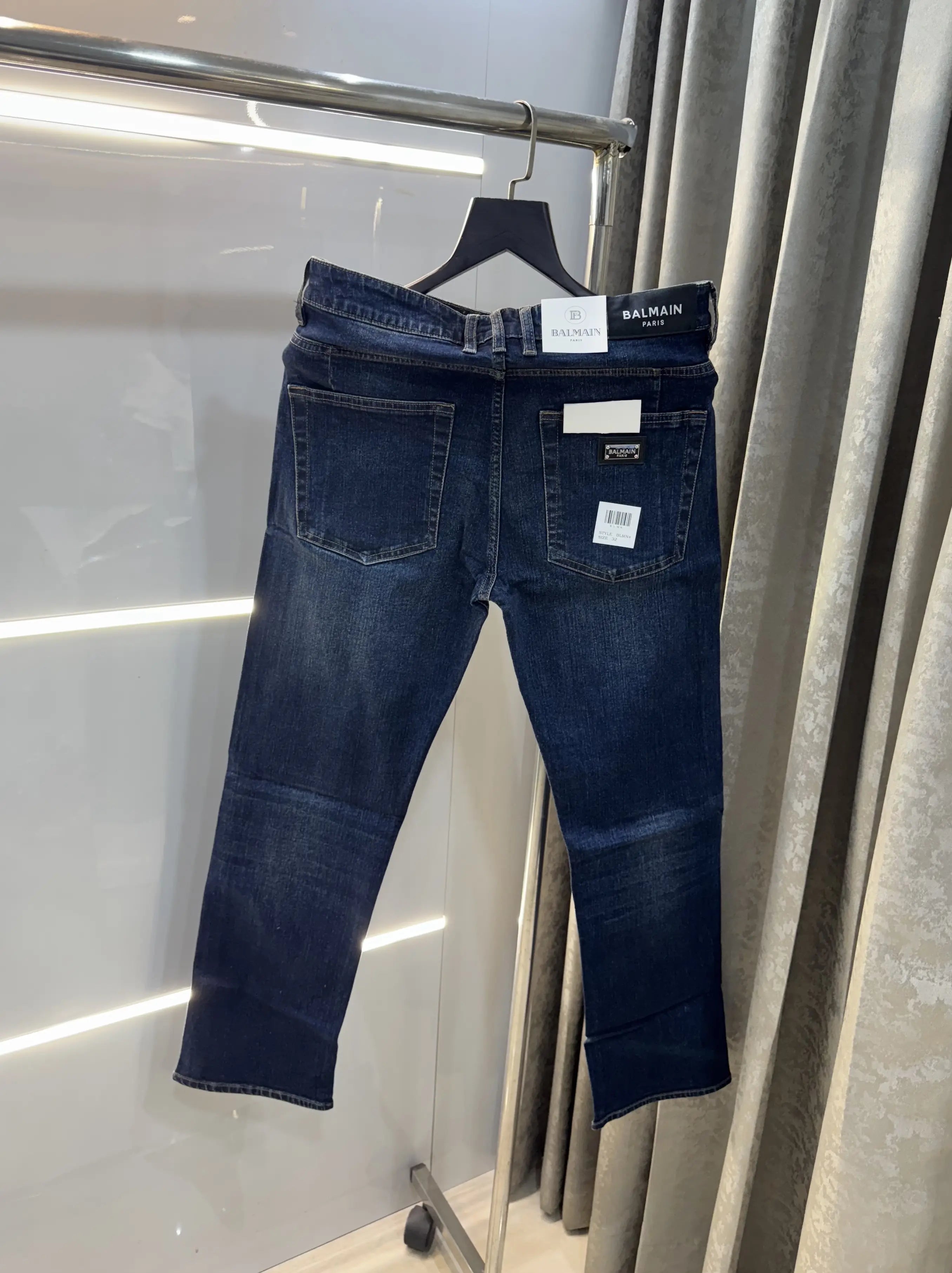 Balmai n Paris Greenish Pocket Imported Premium Denim Main image