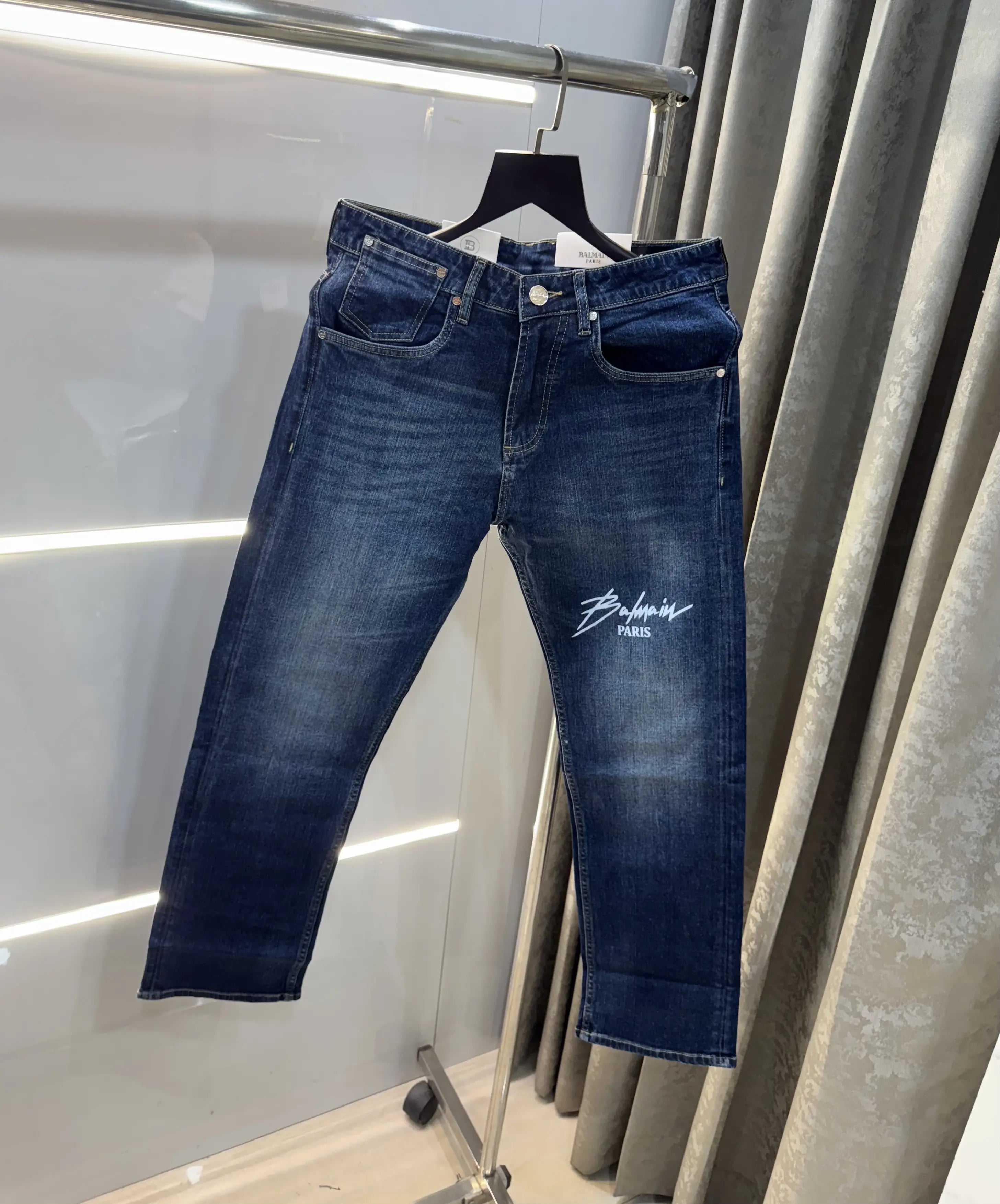 Balmai n Paris Dark Blue Pocket Imported Premium Denim Secondary image