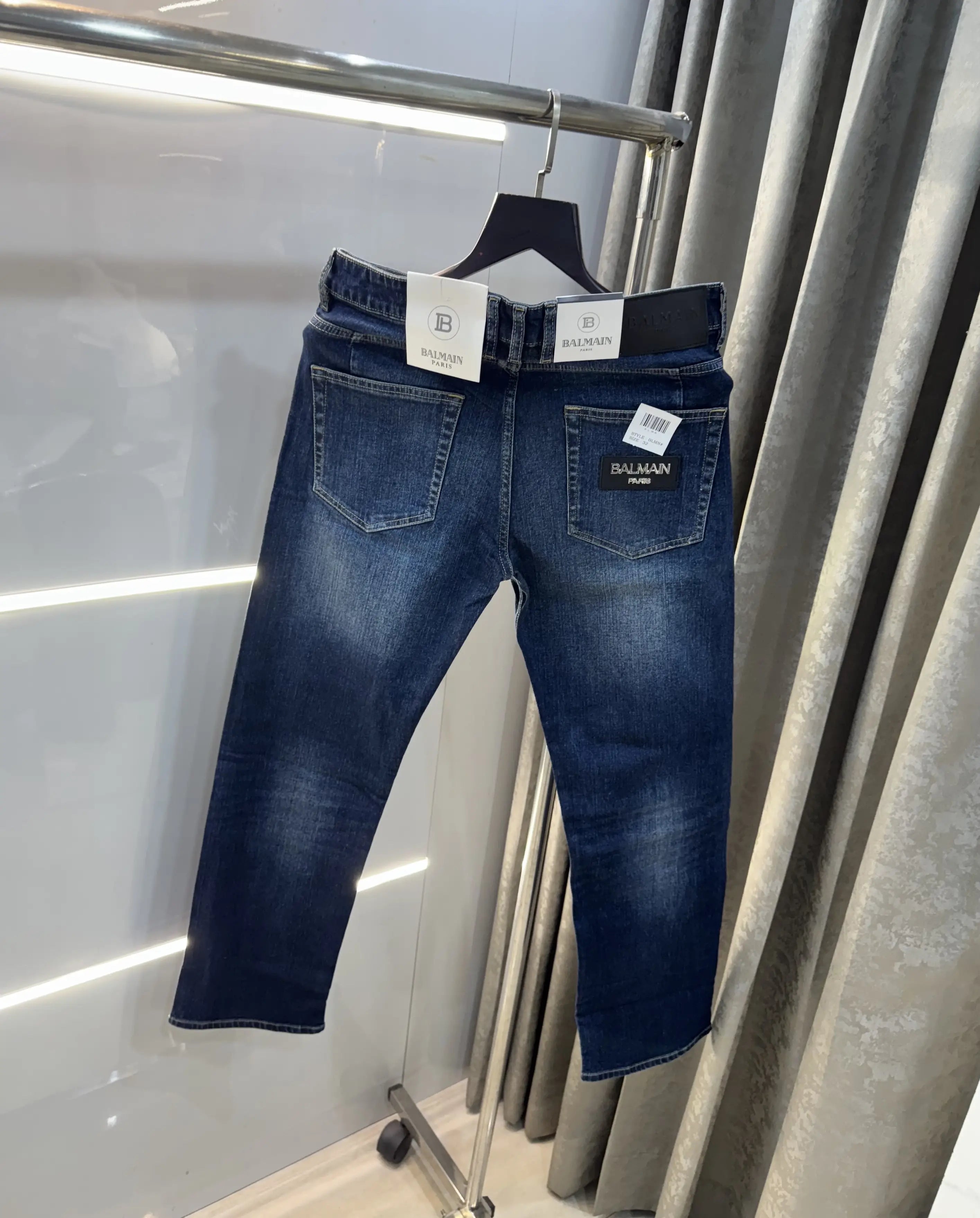 Balmai n Paris Dark Blue Pocket Imported Premium Denim Main image