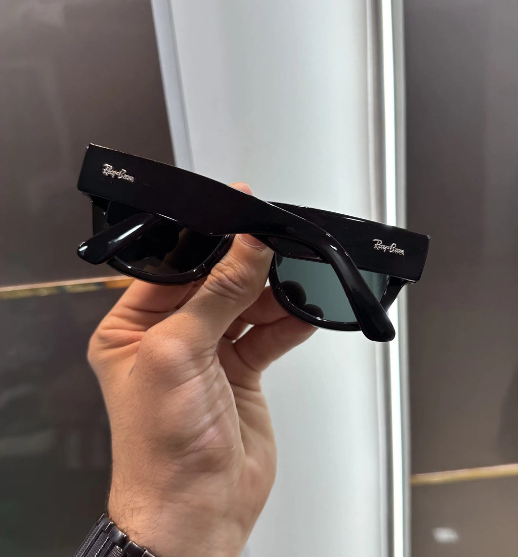 Ray Ban All Black Mega Wayfarer Premium Shades 840
