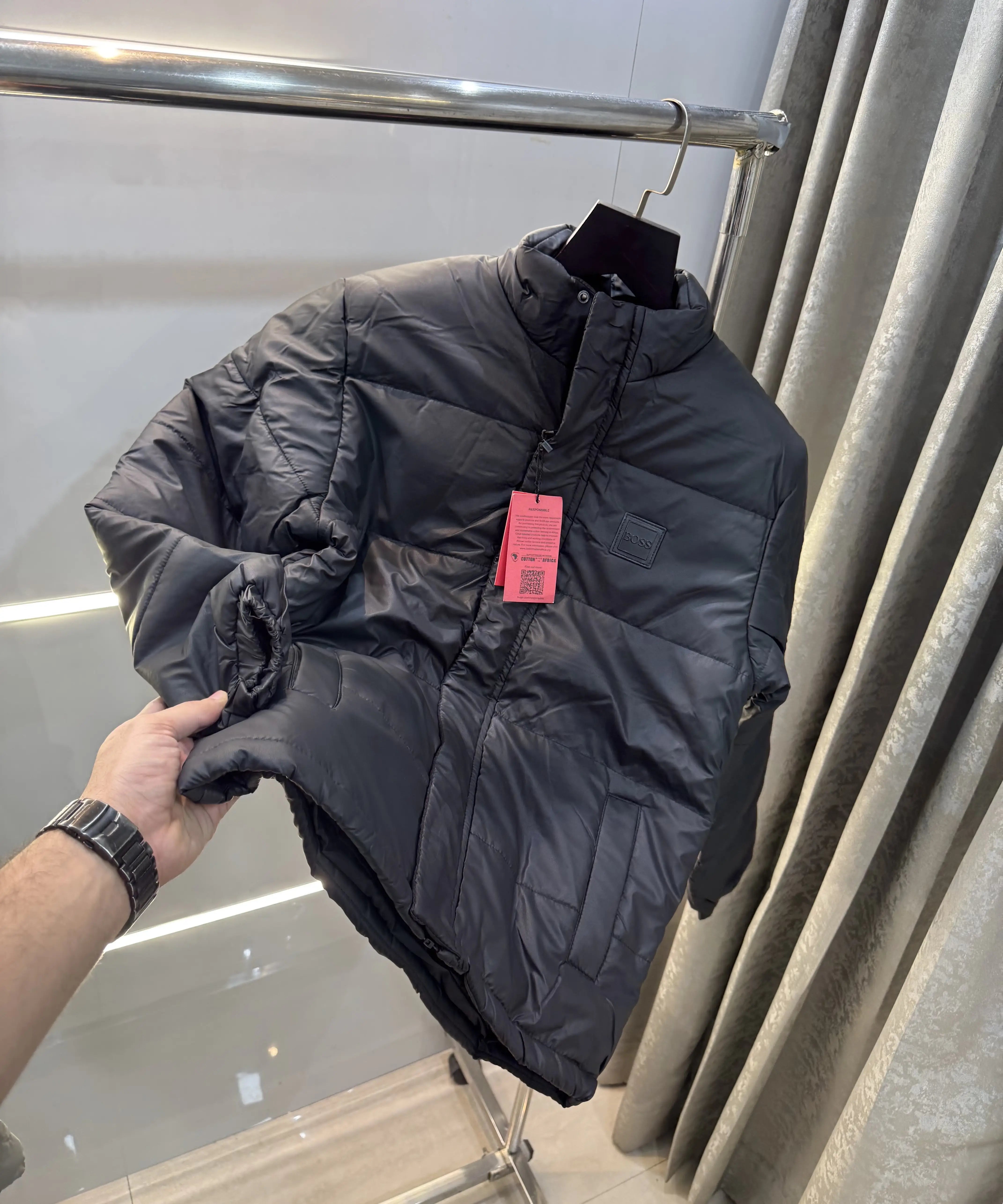 Hugo  Bos s Black Premium Puffer Jacket Secondary image
