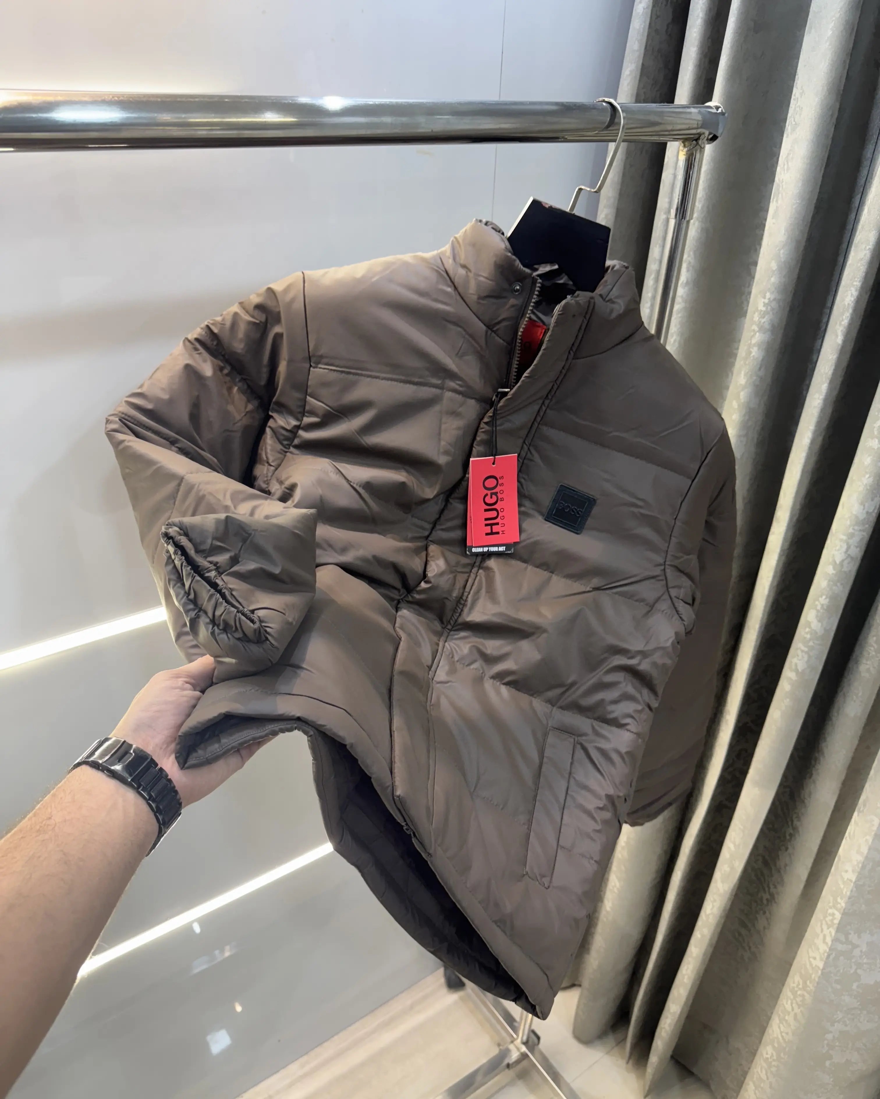 Hugo  Bos5.. Brown Premium Puffer Jacket Secondary image