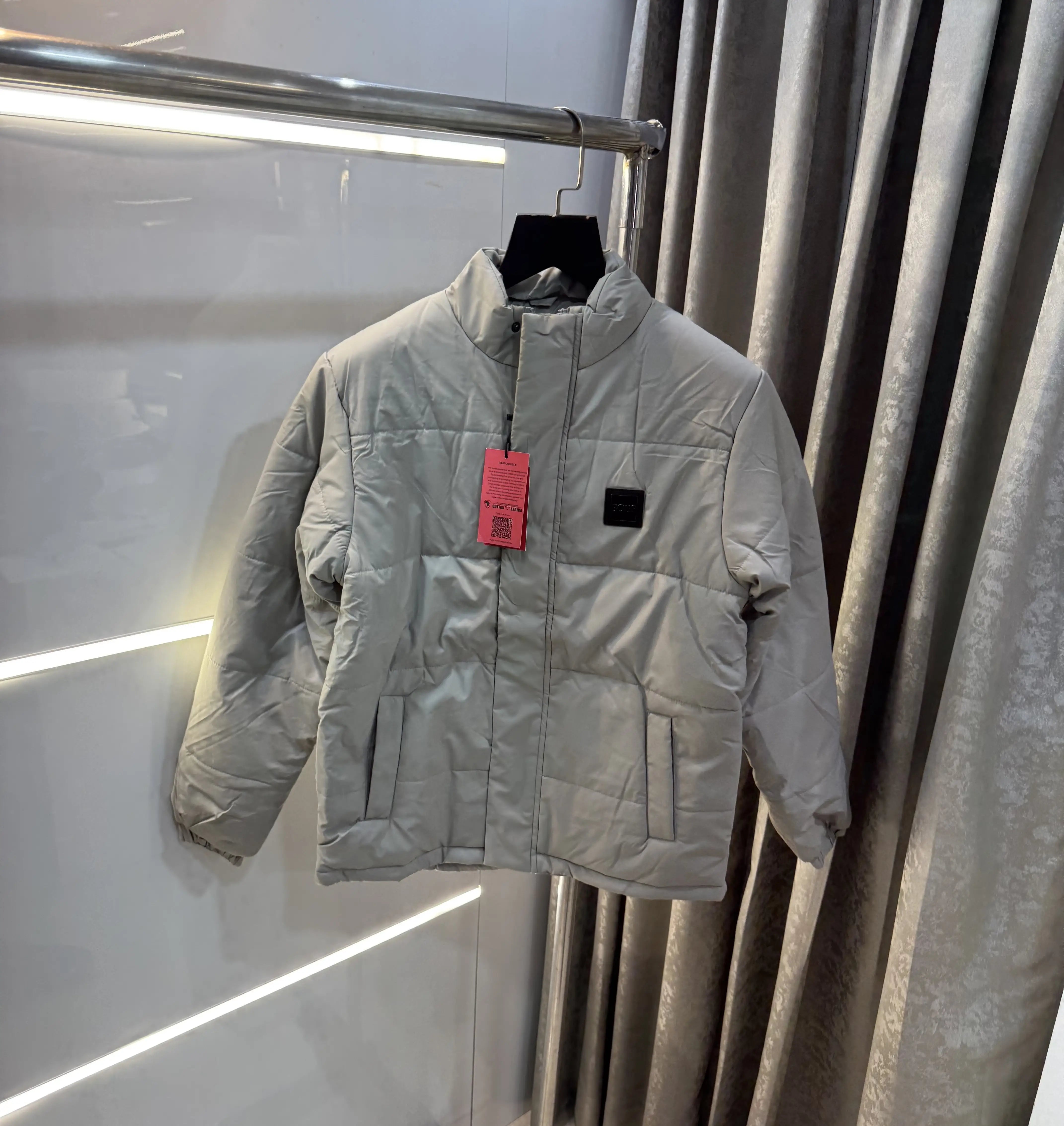 Hugo  Bos5! Grey Premium Puffer Jacket Main image