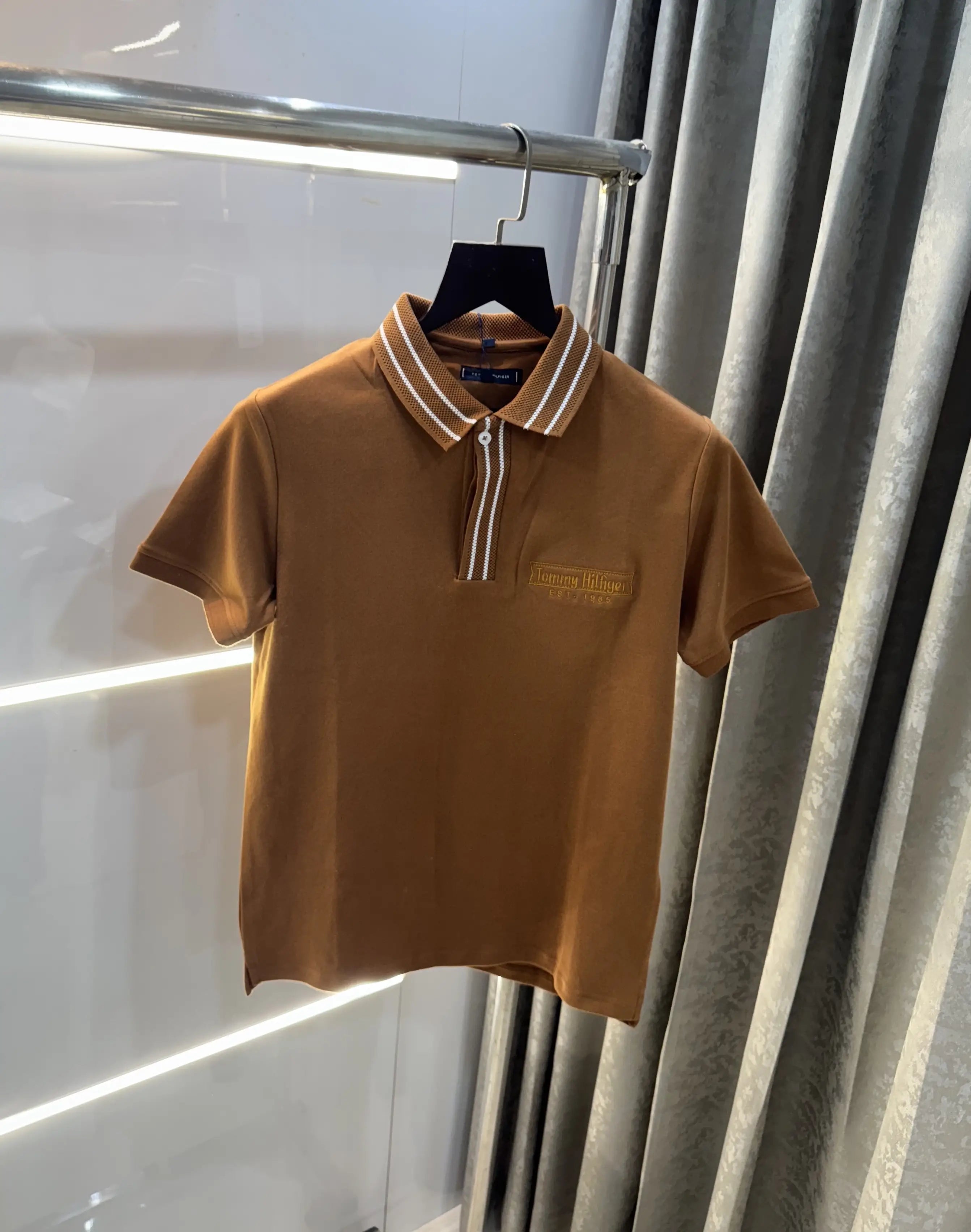 Tommy  Hilfiger Brown Premium Polo T-Shirt Secondary image