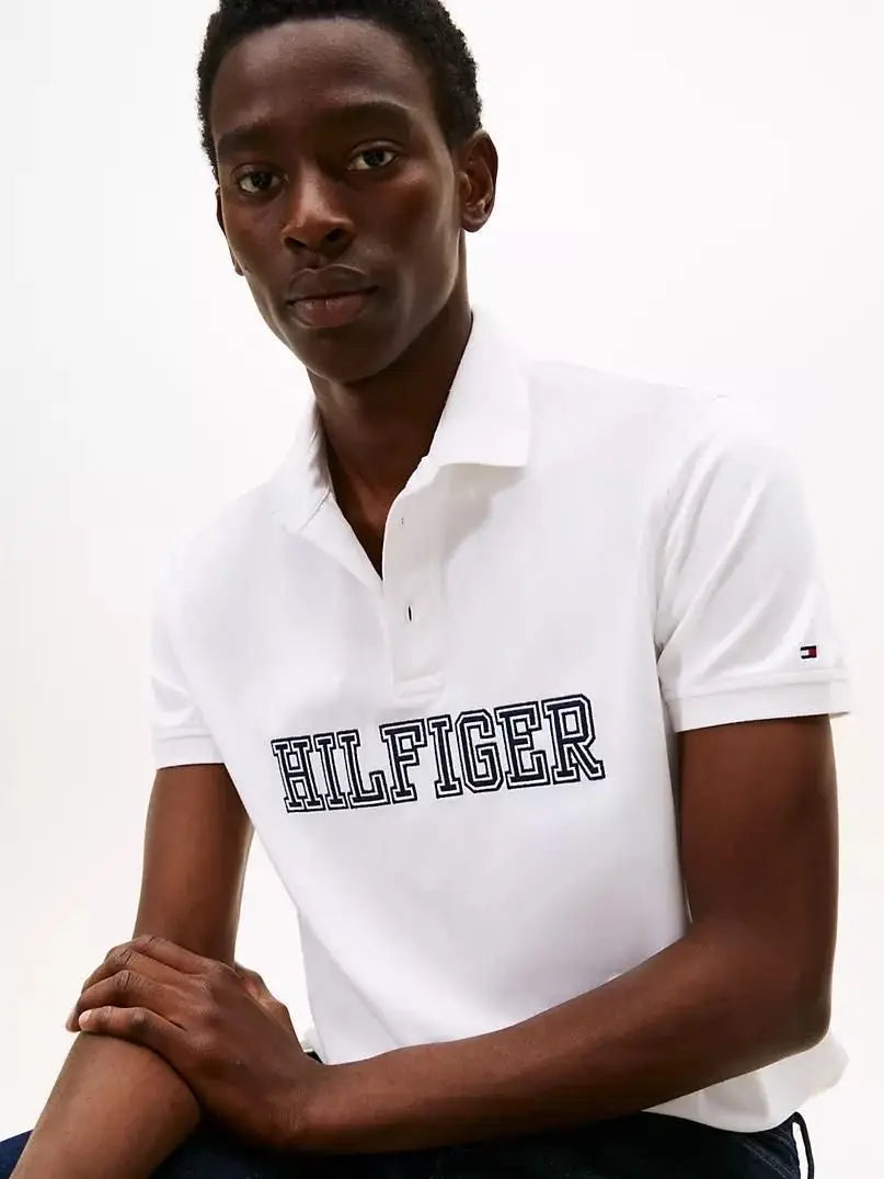 Tommy  Hilfiger White Premium Polo T-Shirt