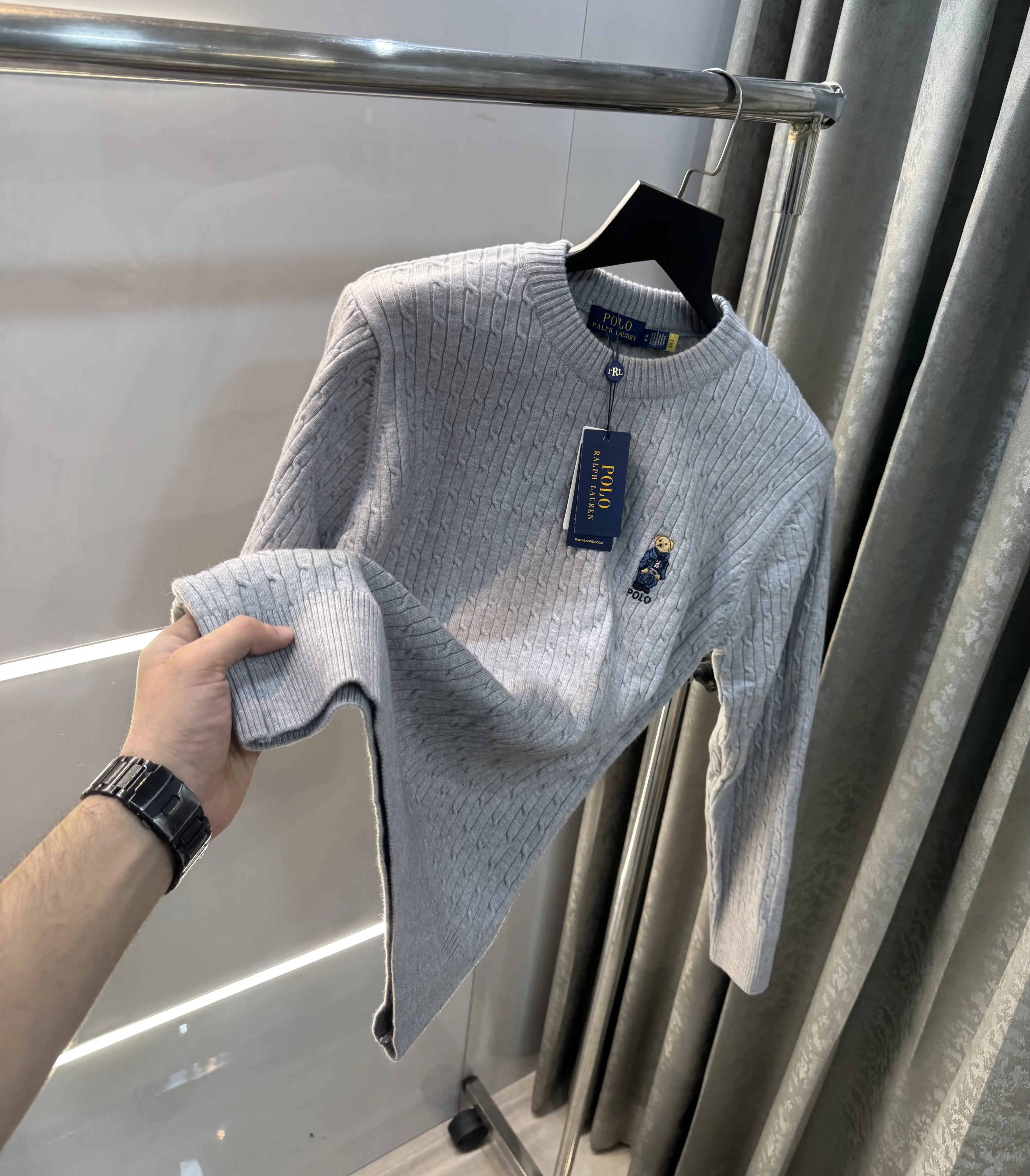 Ralp h  Lauren Grey Teddy Edition Imported Pull Over Main image