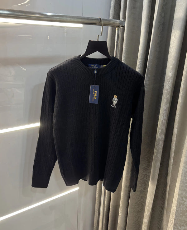 Ralp h  Lauren Black Teddy Edition Imported Pull Over