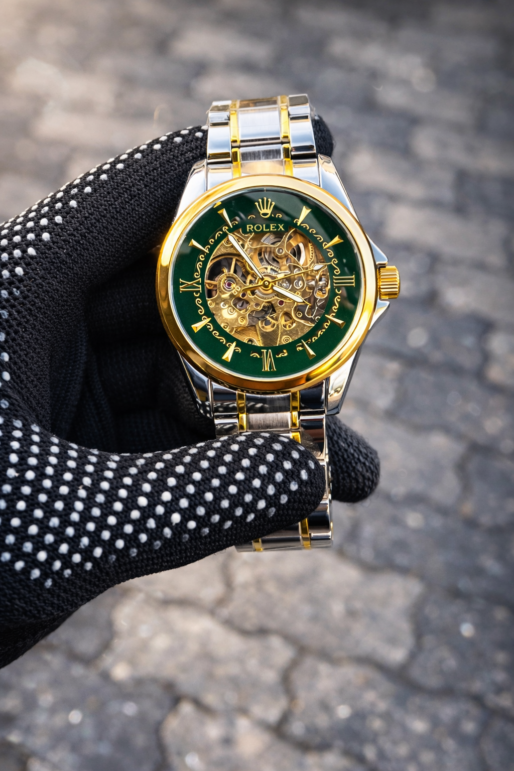 Role__-x!.. Automatic Two Tone Gree