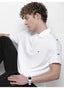 Tomm y Hilfiger White Shoulder Look Premium Polo T-Shirt