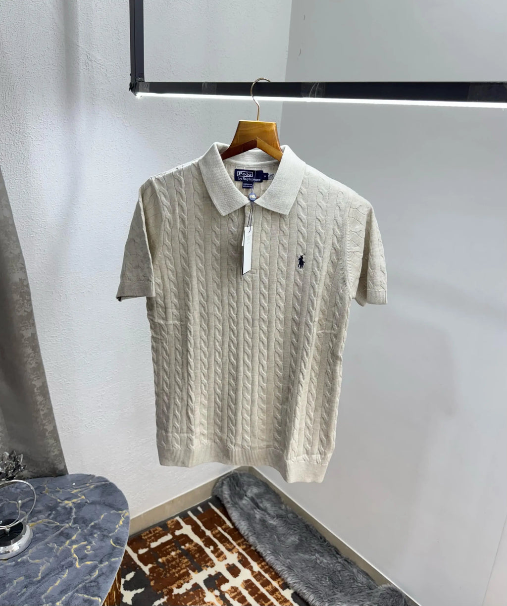 Ralph Laure n creem  Premium Knitted Polo T-Shirt