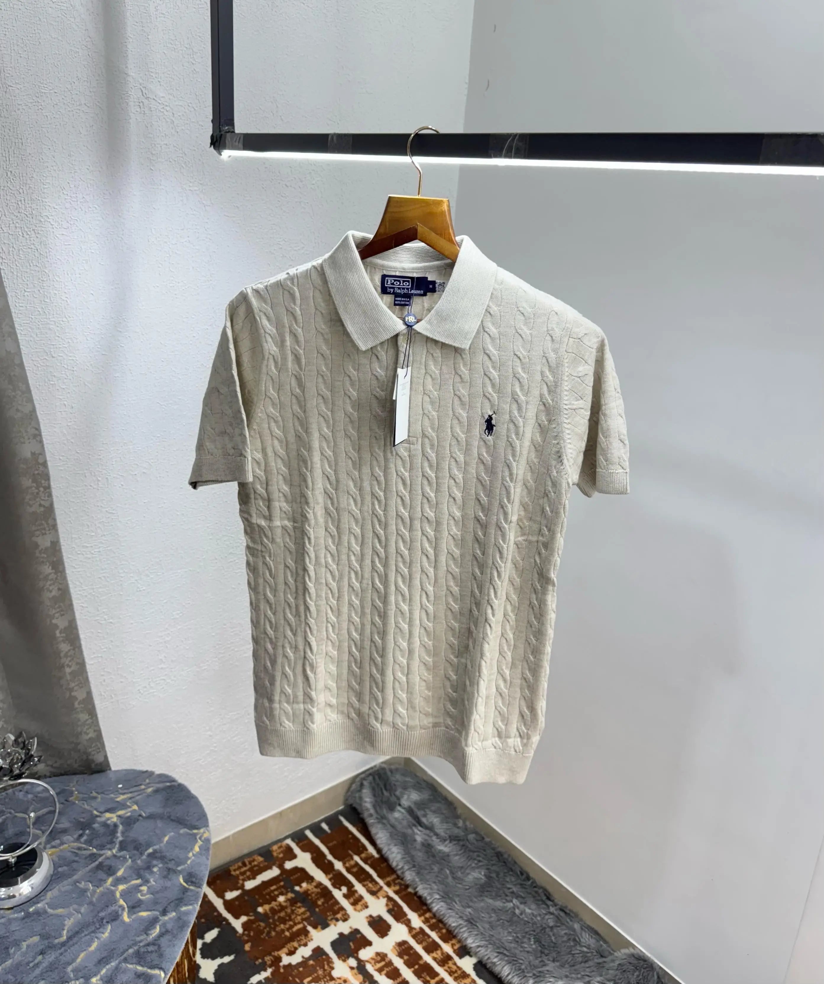 Ralph Laure n creem  Premium Knitted Polo T-Shirt