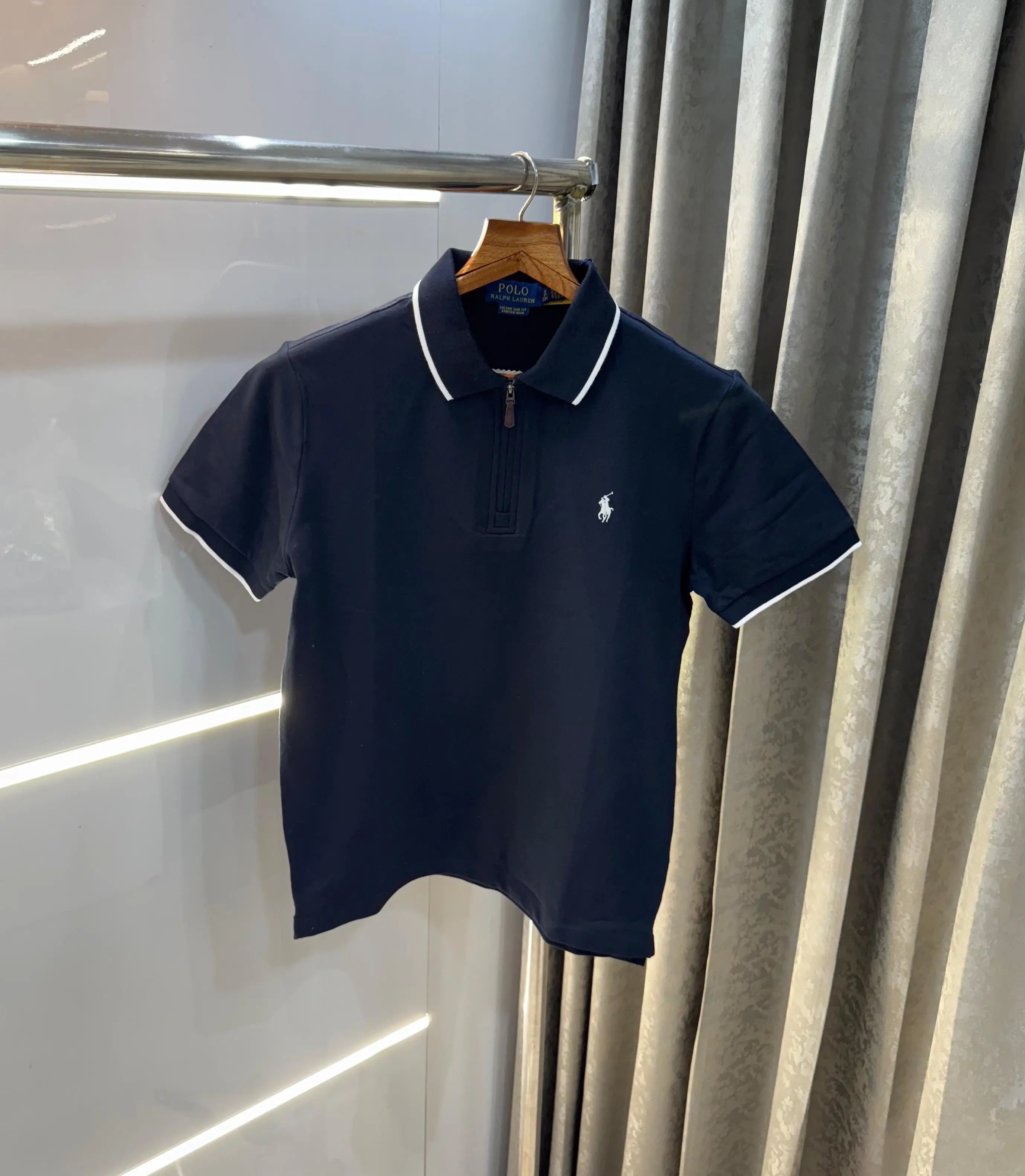 Ralph Laure n Navy Blue Embroidery Logo Premium Polo T-Shirt