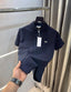Lacost e Navy Blue Embroidery Logo Premium Polo T-Shirt