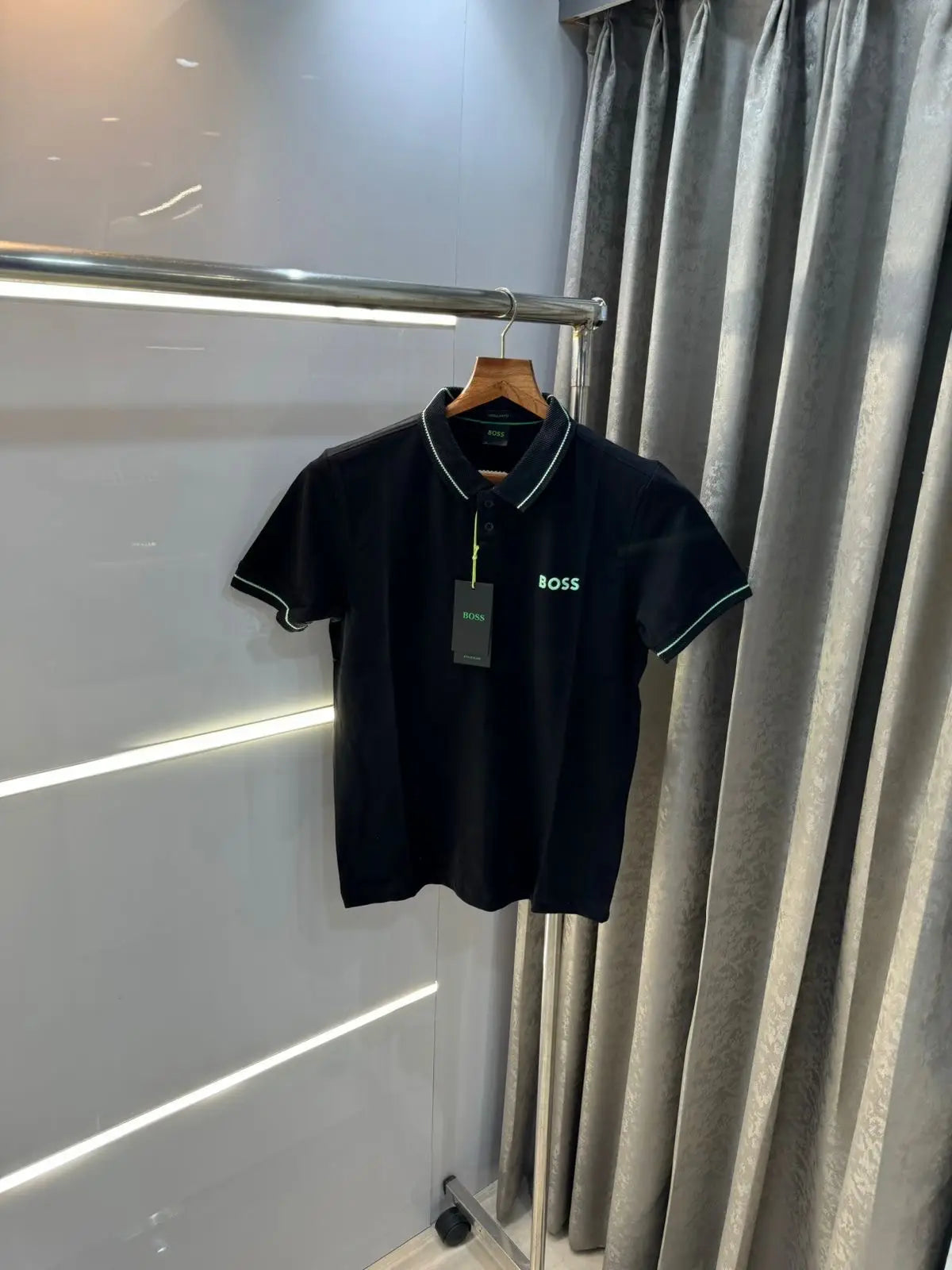 Hugo Bos s Black Premium Polo T-Shirt