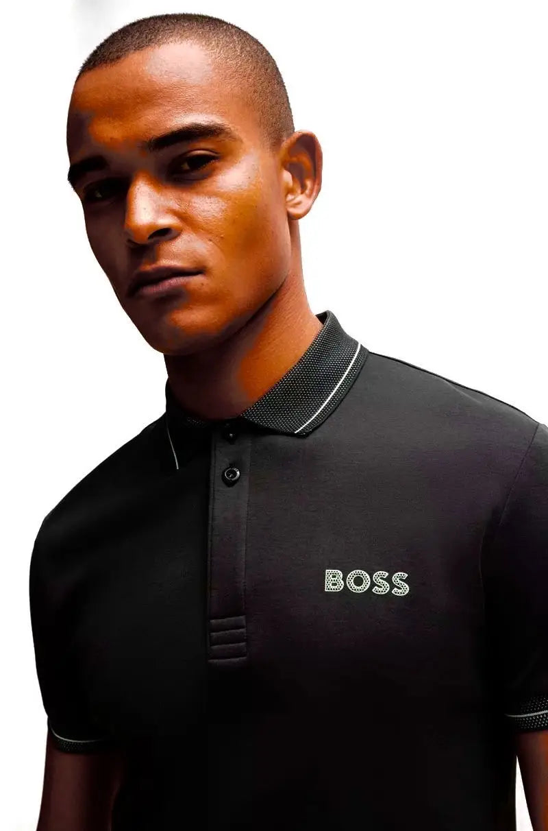 Hugo Bos s Black Premium Polo T-Shirt