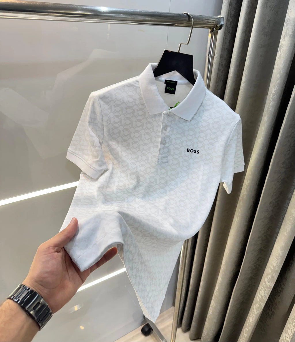 Hugo bos s White  monogarm Premium T-Shirt