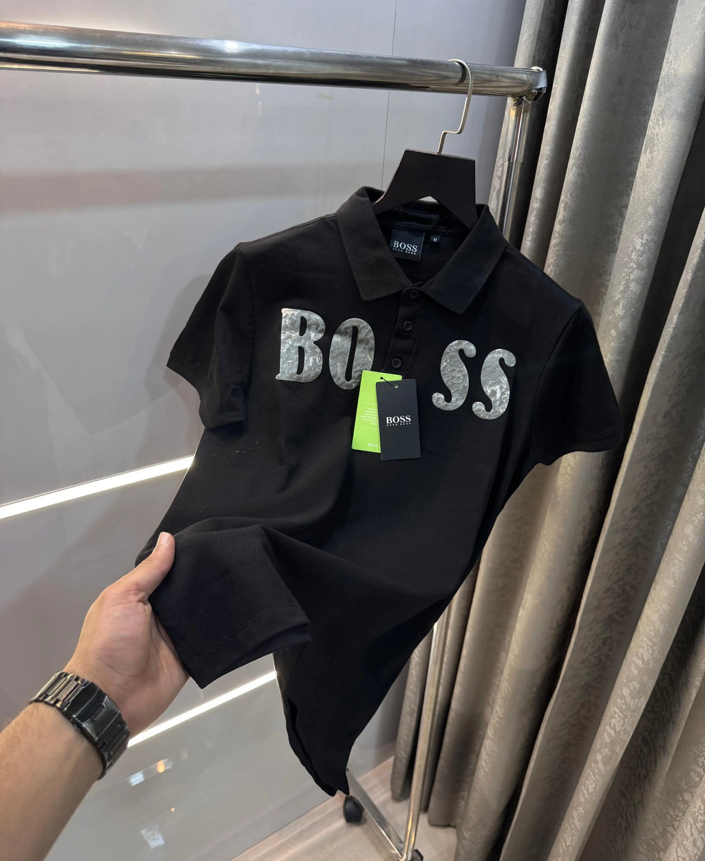 Hugo bos s Black Classic Premium Polo T-Shirt