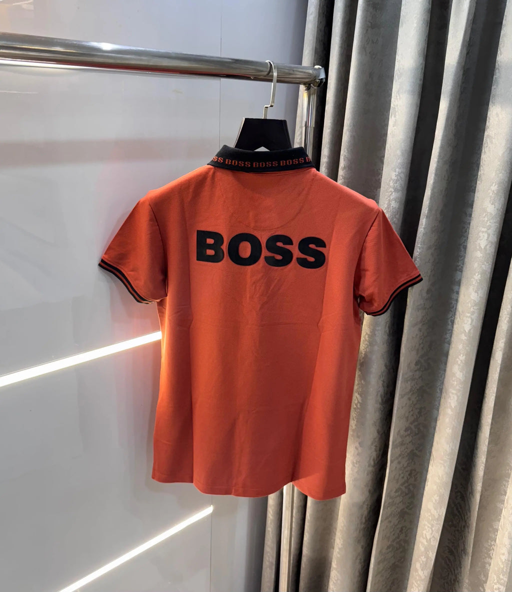 Hugo bos s Rust  Classic Premium Polo T-Shirt
