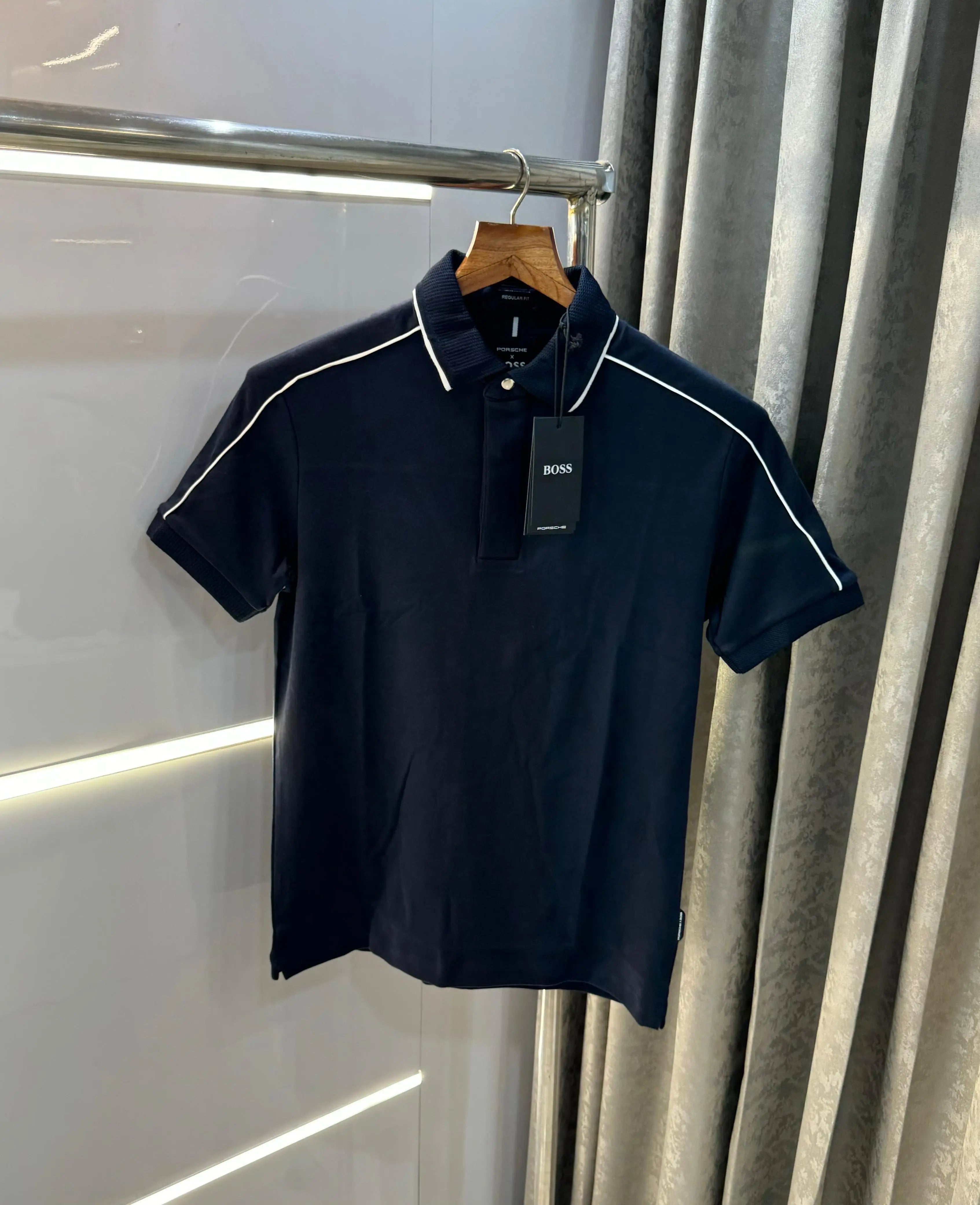 Hugo bos s Navy Classic Premium Polo T-Shirt