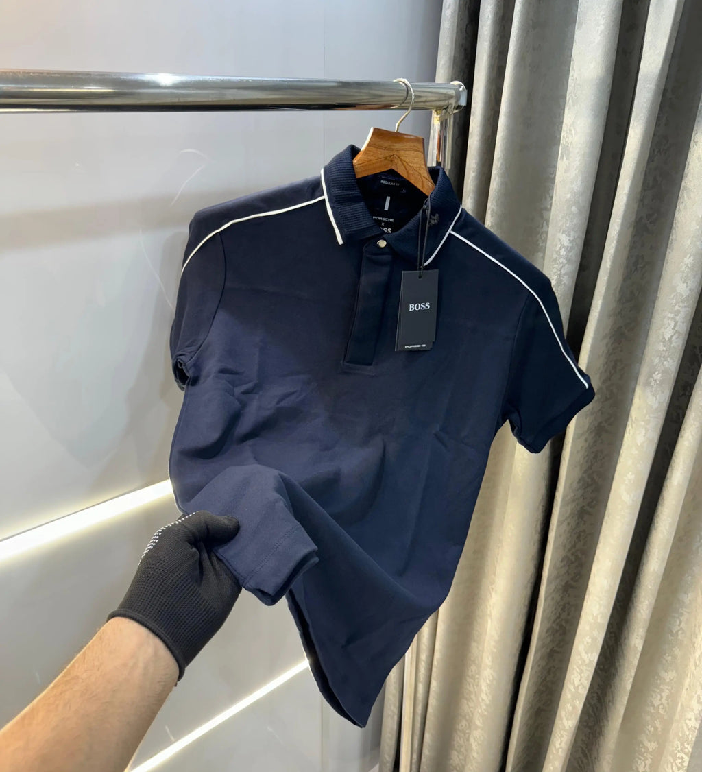 Hugo bos s Navy Classic Premium Polo T-Shirt